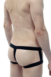 Cockring Open Boxer Silicone Noir